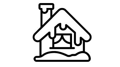Icon Hütte Winter