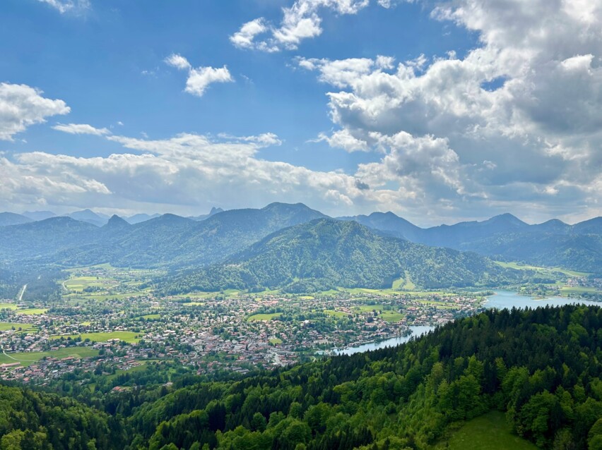 Ausblick vom Riederstein auf den Tegernsee