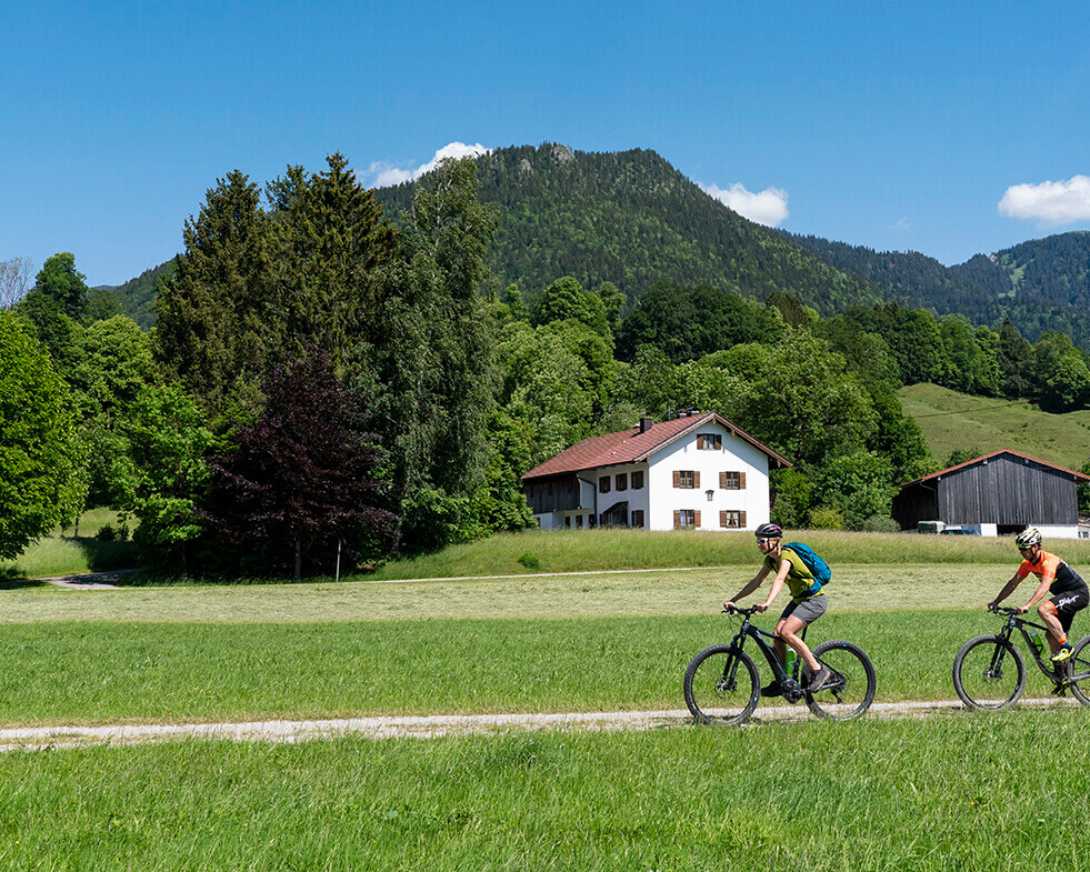 2 Mountainbiker in Lenggries