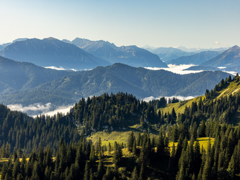 Tourist Information Lenggries, Foto: A. Greiter, Panoramablick vom Brauneck