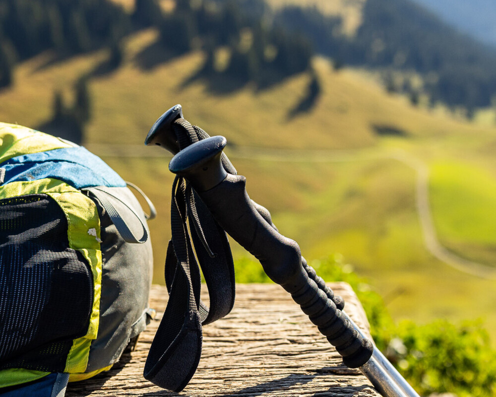 Wanderrucksack am Seekar in Lenggries