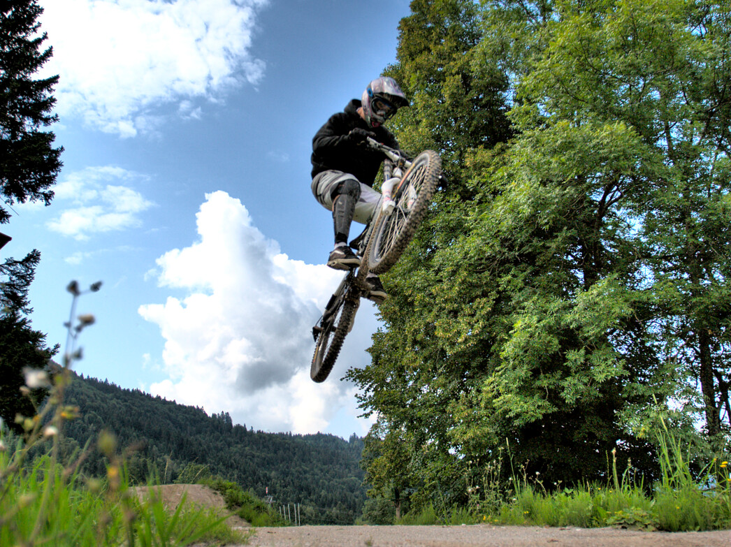 Biker im Bikepark Lenggries