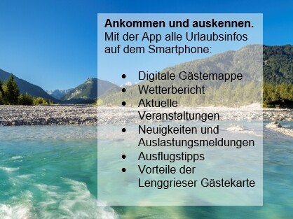 Leistungen der Gäste App