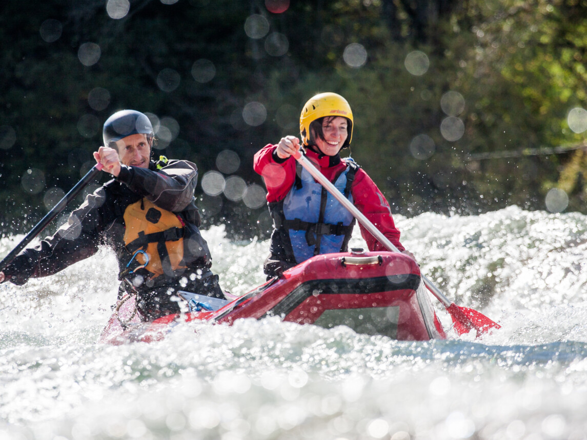 Kanu fahren auf der Isar
