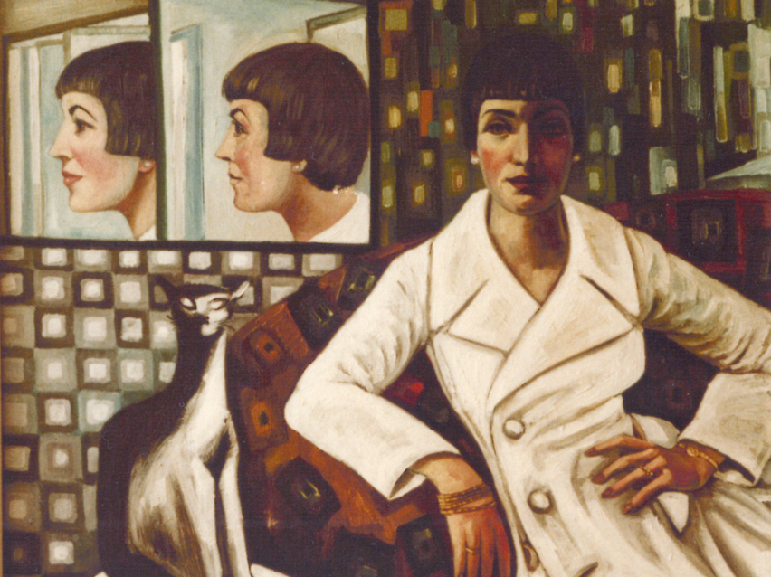 Bei dem Bild handelt es sich um ein Portrait von seiner Frau Marie-Luise Kainzmaier, geb. Triller (1930-2009). Das Gemälde ist signiert und datiert: Stefan Kainzmaier, 1976