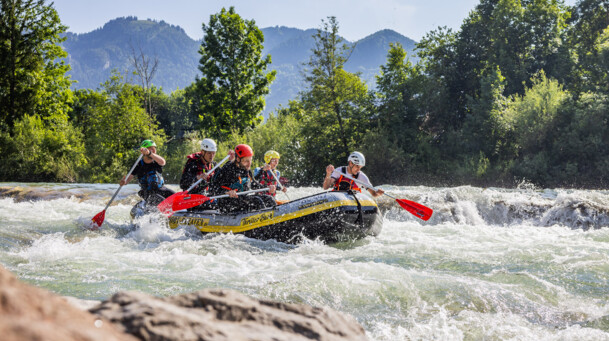Rafting Tour auf der Isar