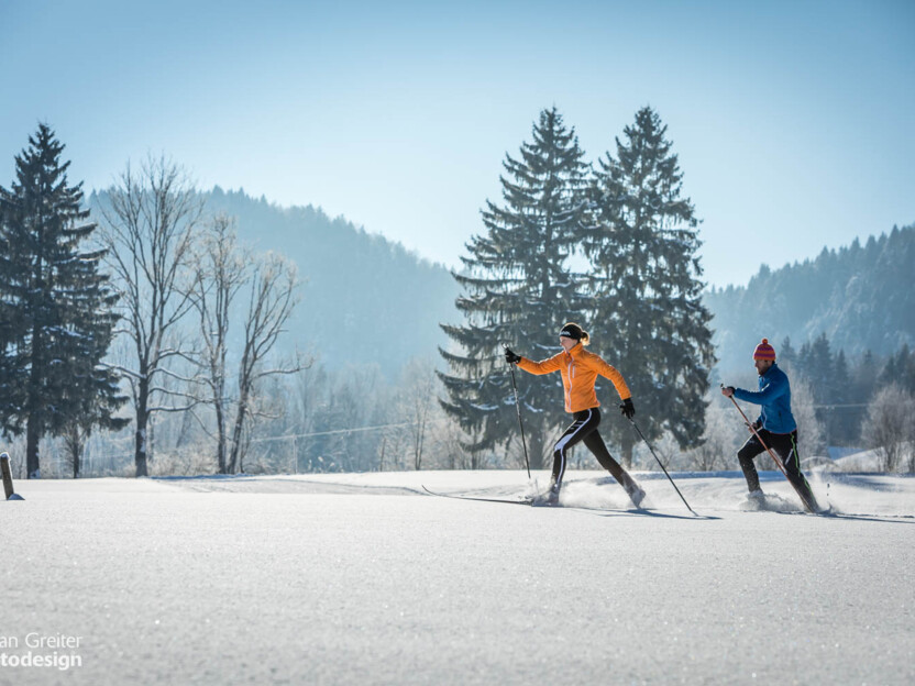 Langlaufen im Tiefschnee