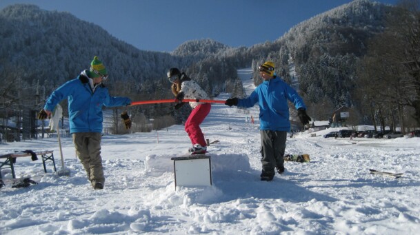 Snowboardkurs bei der Skischule Schneesturm