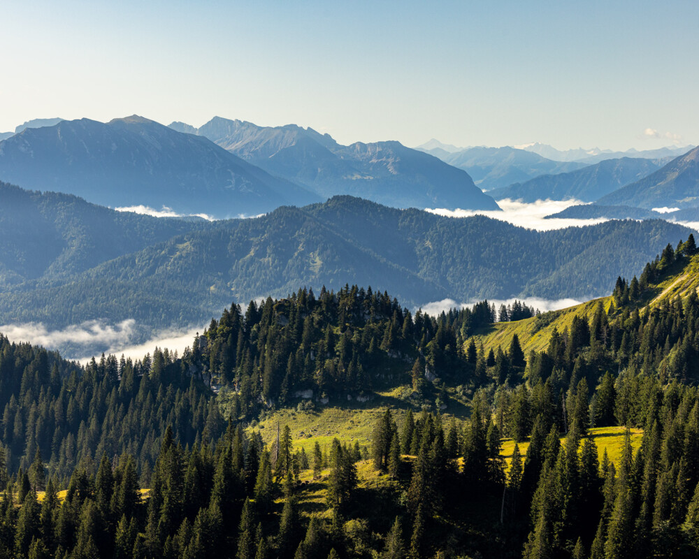 Tourist Information Lenggries, Foto: A. Greiter, Panoramablick vom Brauneck