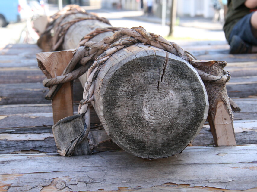 Bildausschnitt Holzfloß
