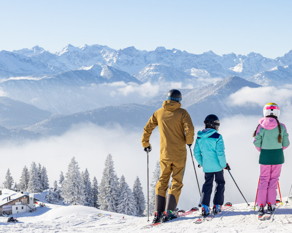 Familien-Skitag mit traumhaftem Ausblick