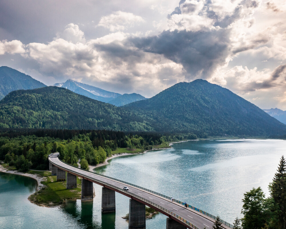 Fallerklammbrücke am Sylvensteinsee